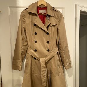 Banana Republic ruffle trench coat size S